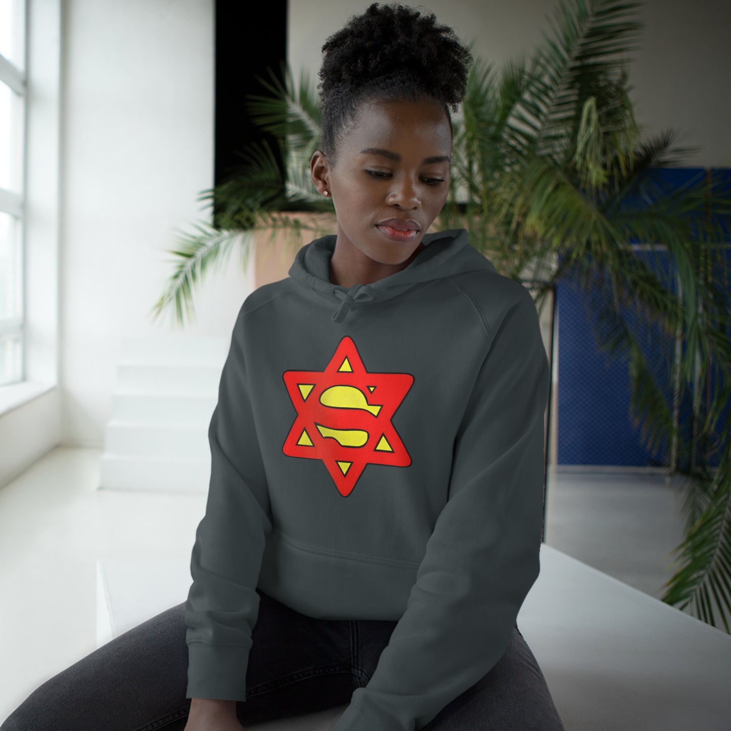 Super Jew Pullover Kangaroo Hoodie - Unisex