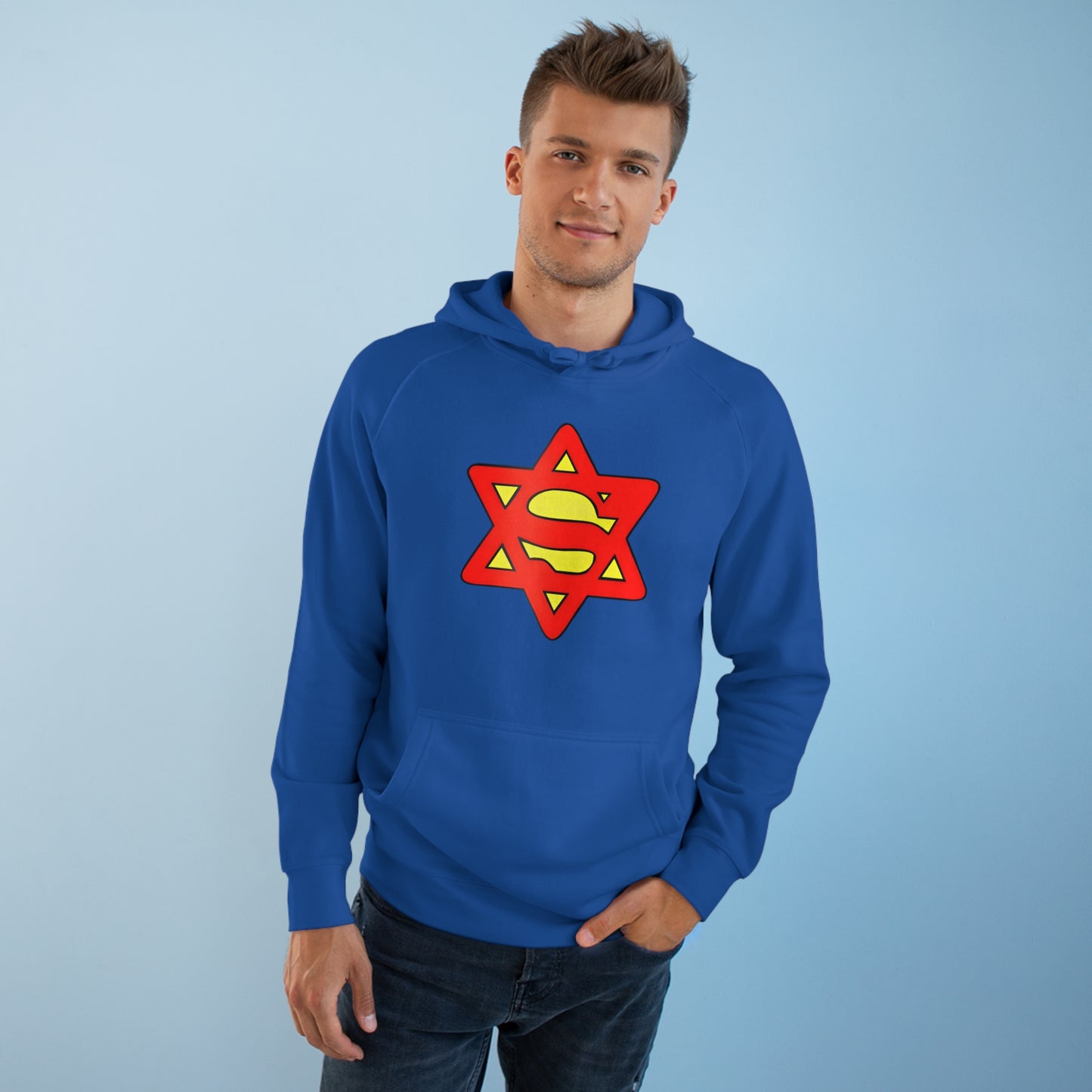 Super Jew Pullover Kangaroo Hoodie - Unisex