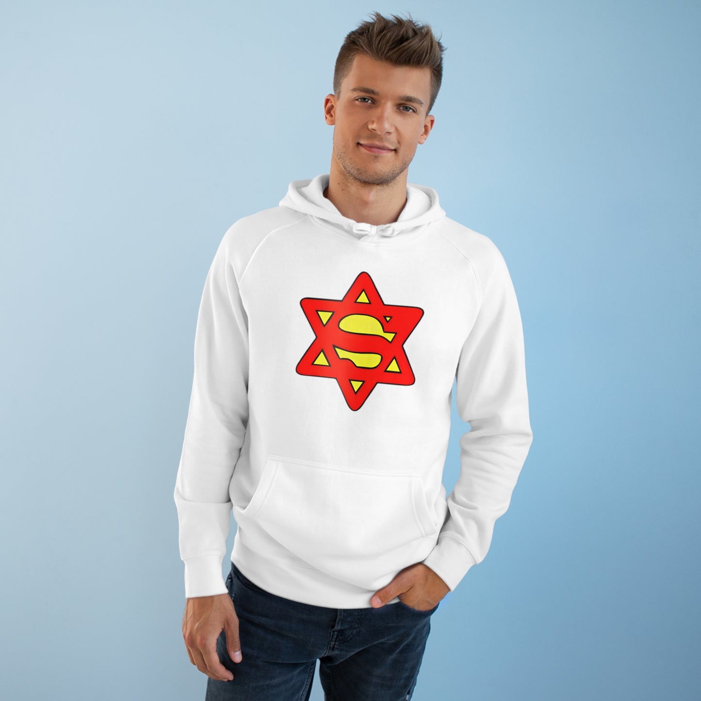 Super Jew Pullover Kangaroo Hoodie - Unisex