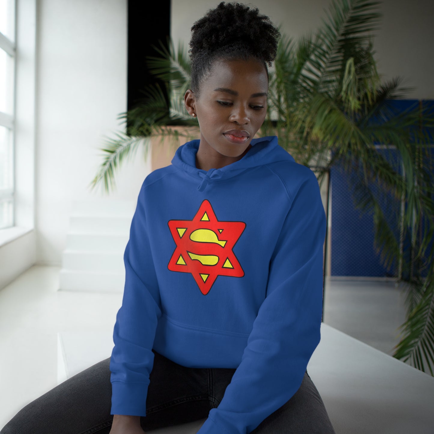 Super Jew Pullover Kangaroo Hoodie - Unisex